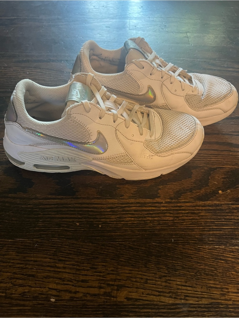 Nike Air Max Excee White/Holographic Silver Sneakers DJ6001-100 Women’s 7.